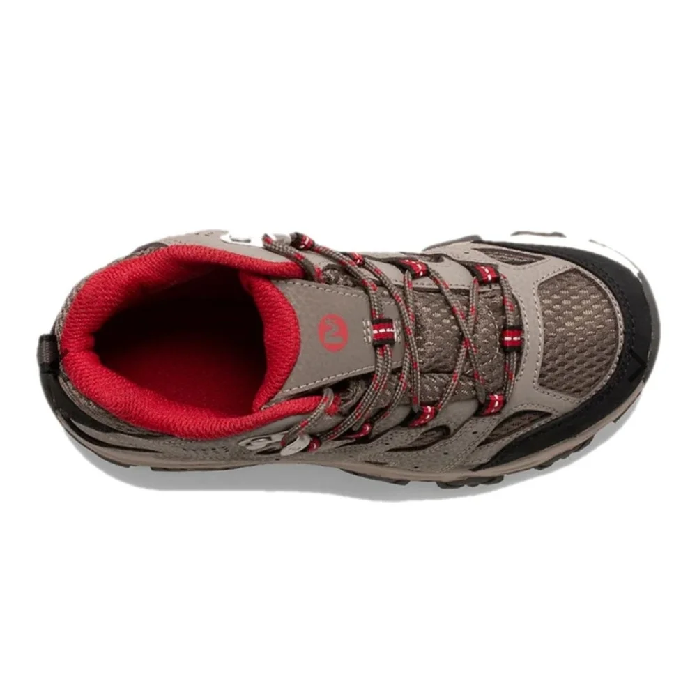 Size 5-Merrell Moab 3 Mid MK265701 Hiking Boots Kids Boulder Red Waterproof